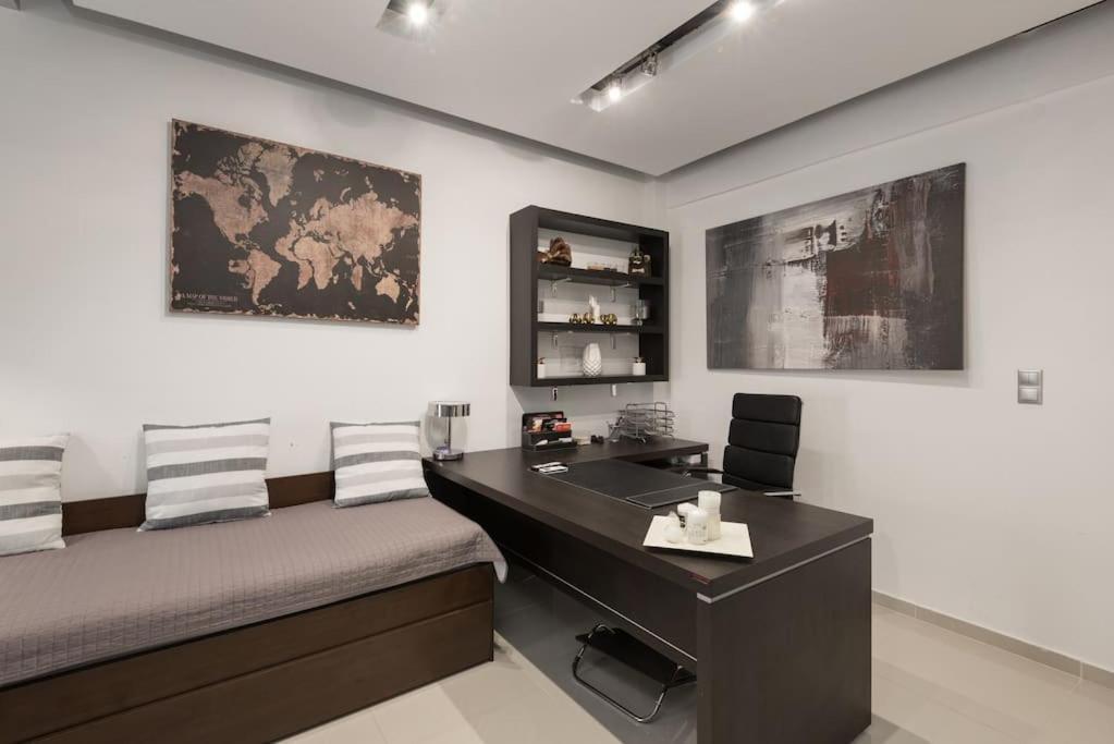 Modern Office Apartment.Wifi,2A/C,Luxury Fur/Tures Tesalonika Bagian luar foto